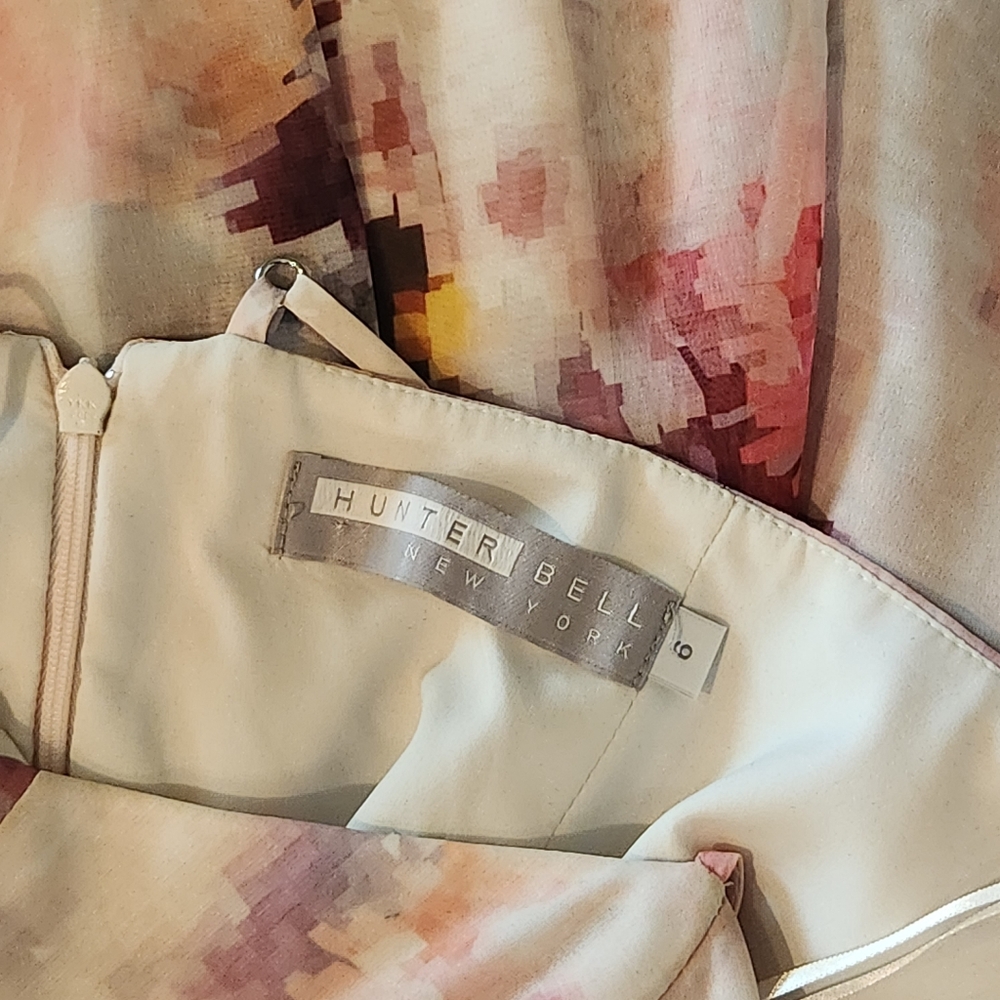 HUNTER BELL New York Maxi Gown Dress - Multicolor Watercolor Print - Picture 5 of 8
